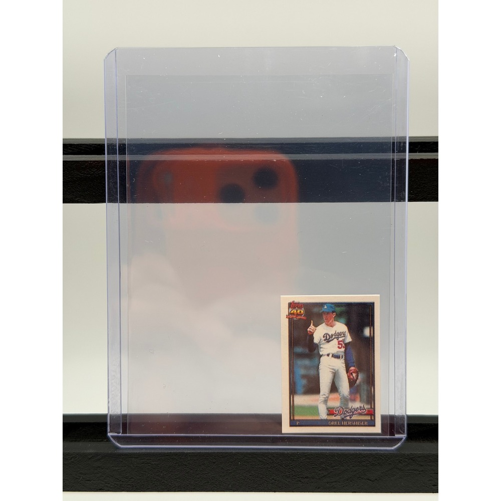 1991 Topps Orel Hershiser 690 Los Angeles Dodgers 40th Anniversary Baseball Card